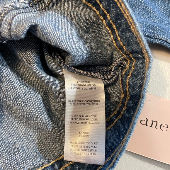 NWT Nanette Lepore 3T Blue Ruffled Jean Jacket for Kids - Picture 4 of 5